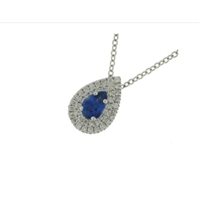 Collier Mirco Visconti Femme Girocollo fantasia in Or blanc Zaffiro 0.53 Ct P2125/10Z - P2125/10Z
